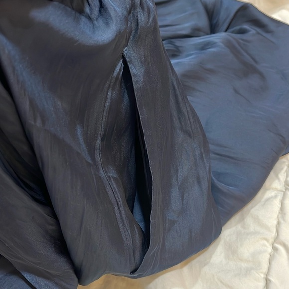 NWT J CREW Side-slit featherweight satin maxi skirt Top Rated Deep Midnight - Picture 2 of 10